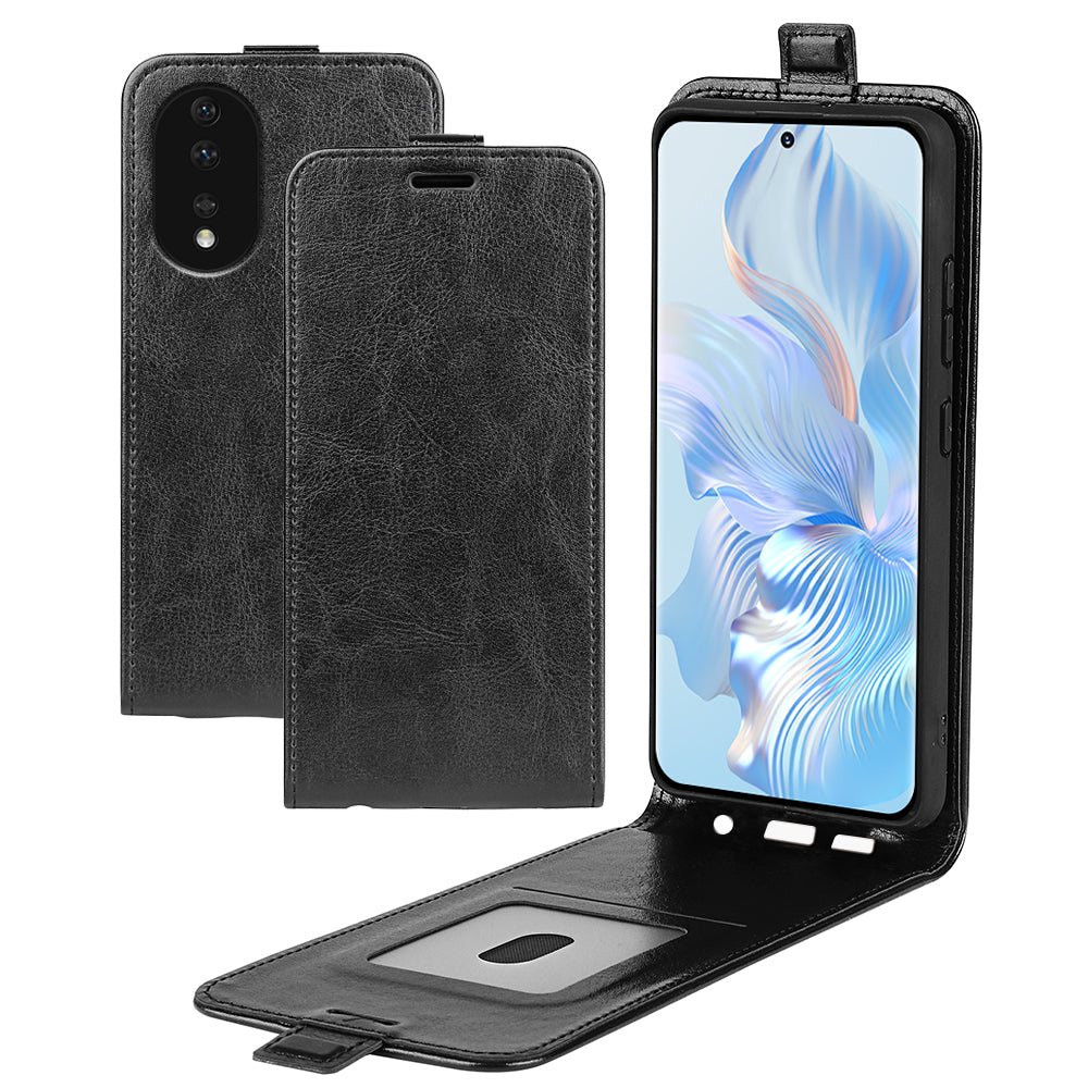 For Honor 80 5G Crazy Horse Texture PU Leather Card Slot Case Dual Magnetic Clasp Vertical Flip Phone Cover For Honor 80 5G Crazy Horse Texture PU Leather Card Slot Case Dual Magnetic Clasp Vertical Flip Phone Cover